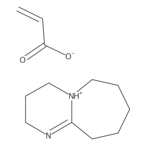 1,8-Diazabicyclo[5.4.0]undec-7-enium acrylate结构式