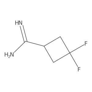 3,3-Difluorocyclobutane-1-carboximidamide Structure