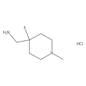 (4-Fluoro-1-methylpiperidin-4-yl)methanaminehydrochloride结构式