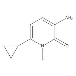 3-Amino-6-cyclopropyl-1-methyl-1,2-dihydropyridin-2-one Structure