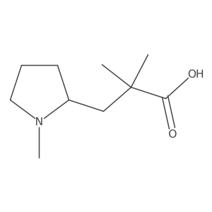 2,2-Dimethyl-3-(1-methylpyrrolidin-2-yl)propanoic acid Structure