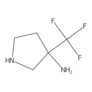 3-(Trifluoromethyl)pyrrolidin-3-amine结构式