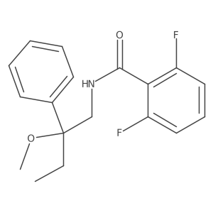 2,6-difluoro-N-(2-methoxy-2-phenylbutyl)benzamide结构式