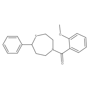 (2-Methoxyphenyl)(7-phenyl-1,4-thiazepan-4-yl)methanone结构式