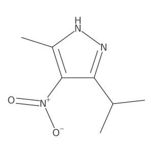 5-isopropyl-3-methyl-4-nitro-1H-pyrazole Structure