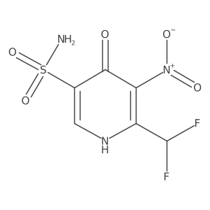 2-(Difluoromethyl)-4-hydroxy-3-nitropyridine-5-sulfonamide结构式