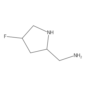 [(2S,4S)-4-fluoropyrrolidin-2-yl]methanamine结构式