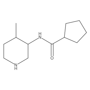 N-(4-methylpiperidin-3-yl)cyclopentanecarboxamide结构式