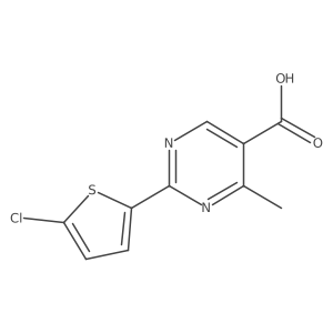 2-(5-Chlorothiophen-2-yl)-4-methylpyrimidine-5-carboxylic acid结构式