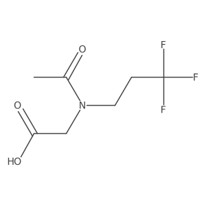 2-[N-(3,3,3-trifluoropropyl)acetamido]acetic acid Structure