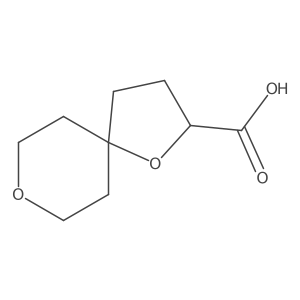 1,8-Dioxaspiro[4.5]decane-2-carboxylic acid结构式