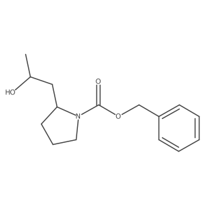 Benzyl 2-(2-hydroxypropyl)pyrrolidine-1-carboxylate Structure
