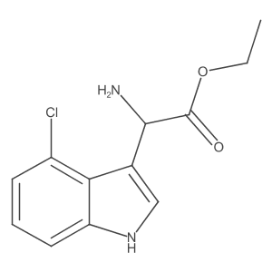 ethyl 2-amino-2-(4-chloro-1H-indol-3-yl)acetate Structure