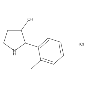 2-(2-Methylphenyl)pyrrolidin-3-ol;hydrochloride结构式