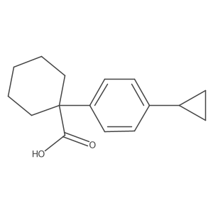 1-(4-Cyclopropylphenyl)cyclohexane-1-carboxylic acid结构式