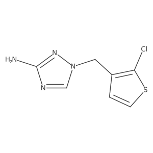 1-[(2-Chlorothiophen-3-yl)methyl]-1H-1,2,4-triazol-3-amine结构式