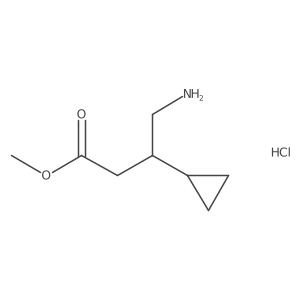 Methyl 4-amino-3-cyclopropylbutanoate hydrochloride Structure