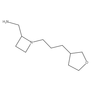{1-[3-(Oxolan-3-yl)propyl]azetidin-2-yl}methanamine Structure