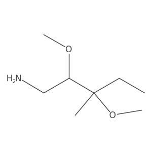 2,3-Dimethoxy-3-methylpentan-1-amine Structure