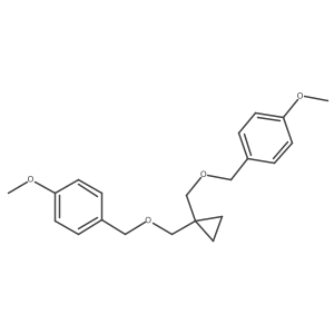 4,4'-(((Cyclopropane-1,1-diylbis(methylene))bis(oxy))bis(methylene))bis(methoxybenzene) Structure