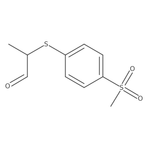 2-[(4-Methanesulfonylphenyl)sulfanyl]propanal Structure