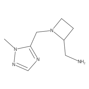{1-[(1-methyl-1H-1,2,4-triazol-5-yl)methyl]azetidin-2-yl}methanamine Structure