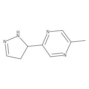 2-(4,5-Dihydro-1H-pyrazol-5-yl)-5-methylpyrazine Structure