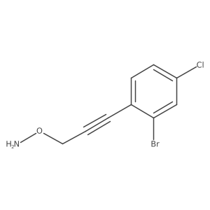 O-[3-(2-bromo-4-chlorophenyl)-2-propyn-1-yl]hydroxylamine Structure