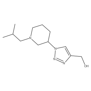 (1-(1-isobutylpiperidin-3-yl)-1H-1,2,3-triazol-4-yl)methanol Structure