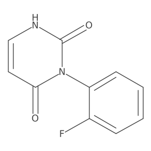 3-(2-fluorophenyl)pyrimidine-2,4(1H,3H)-dione结构式