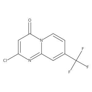2-chloro-8-(trifluoromethyl)-4H-pyrido[1,2-a]pyrimidin-4-one结构式