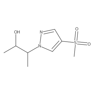 3-(4-methanesulfonyl-1H-pyrazol-1-yl)butan-2-ol Structure