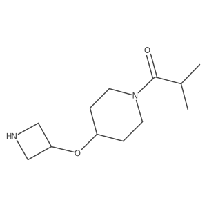 1-[4-(Azetidin-3-yloxy)piperidin-1-yl]-2-methylpropan-1-one结构式