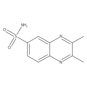 2,3-Dimethylquinoxaline-6-sulfonamide结构式
