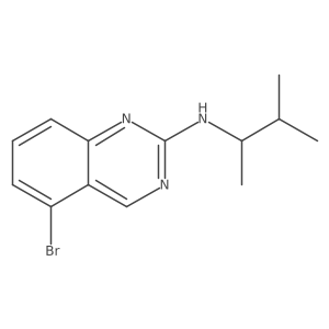 5-bromo-N-(3-methylbutan-2-yl)quinazolin-2-amine Structure