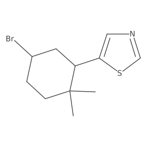 5-(5-Bromo-2,2-dimethylcyclohexyl)-1,3-thiazole Structure