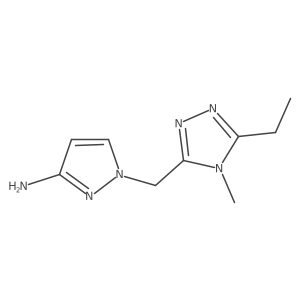 1-[(5-ethyl-4-methyl-4H-1,2,4-triazol-3-yl)methyl]-1H-pyrazol-3-amine Structure