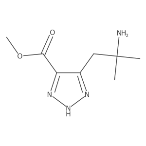 methyl 5-(2-amino-2-methylpropyl)-1H-1,2,3-triazole-4-carboxylate结构式
