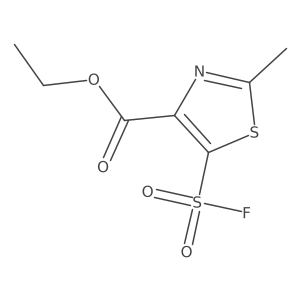 Ethyl 5-(fluorosulfonyl)-2-methyl-1,3-thiazole-4-carboxylate Structure