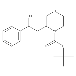 Tert-butyl 3-(2-hydroxy-2-phenylethyl)morpholine-4-carboxylate Structure