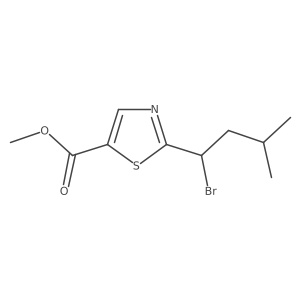 Methyl 2-(1-bromo-3-methylbutyl)-1,3-thiazole-5-carboxylate Structure