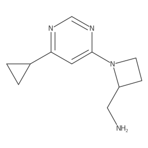 [1-(6-Cyclopropylpyrimidin-4-yl)azetidin-2-yl]methanamine Structure