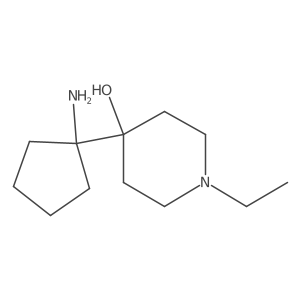 4-(1-Aminocyclopentyl)-1-ethylpiperidin-4-ol Structure