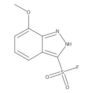 7-methoxy-1H-indazole-3-sulfonyl fluoride结构式