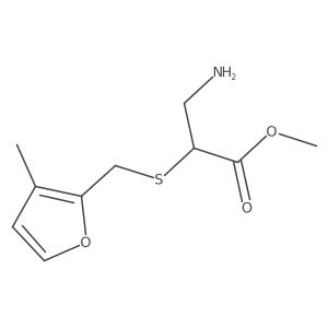 Methyl 3-amino-2-{[(3-methylfuran-2-yl)methyl]sulfanyl}propanoate结构式