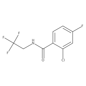 2-Chloro-4-fluoro-N-(2,2,2-trifluoroethyl)benzamide Structure