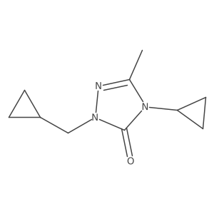 4-cyclopropyl-1-(cyclopropylmethyl)-3-methyl-4,5-dihydro-1H-1,2,4-triazol-5-one Structure