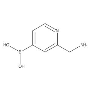 (2-(Aminomethyl)pyridin-4-yl)boronic acid Structure