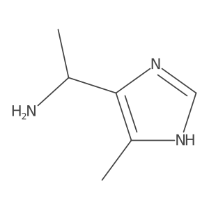 (1R)-1-(4-methyl-1H-imidazol-5-yl)ethan-1-amine结构式