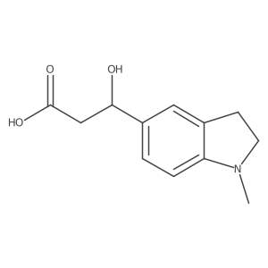 (3S)-3-hydroxy-3-(1-methyl-2,3-dihydro-1H-indol-5-yl)propanoic acid Structure